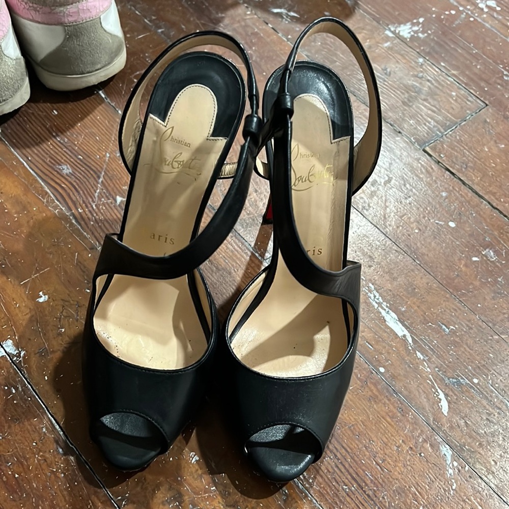 Christian Louboutins black heels